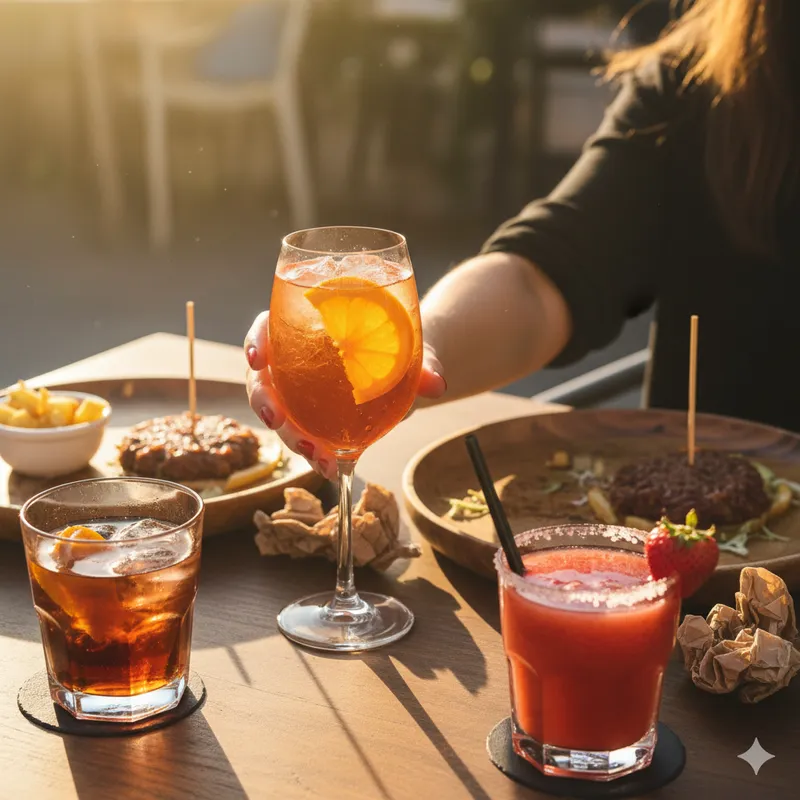 Aperol Spritz na esplanada